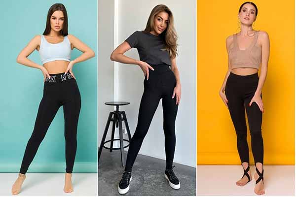 Черные лосины: с чем носить?