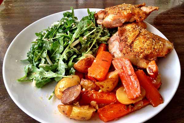 Курячі ніжки з овочами Курячі ніжки з овочами