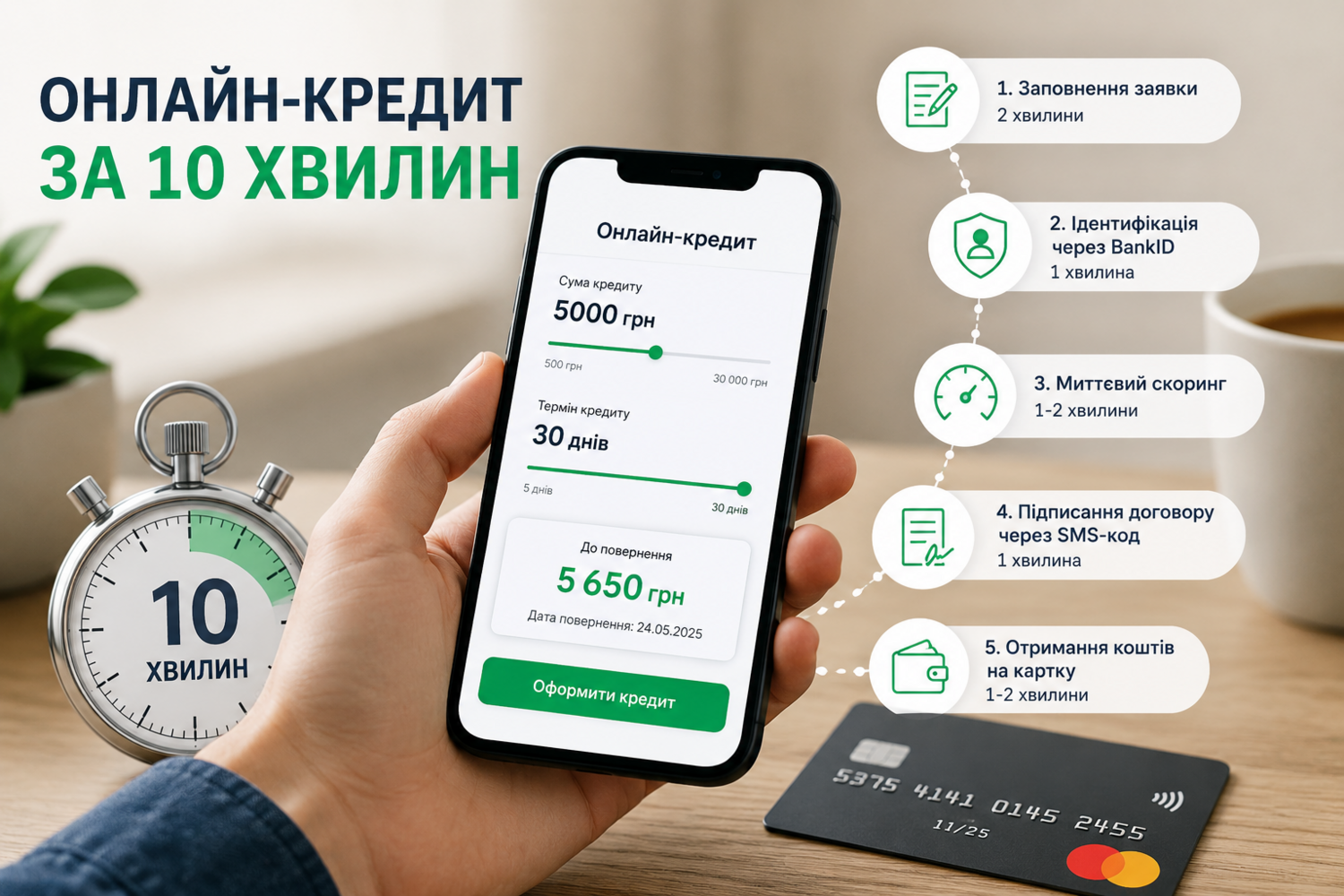 Гроші онлайн за кілька хвилин: як працює швидке кредитування