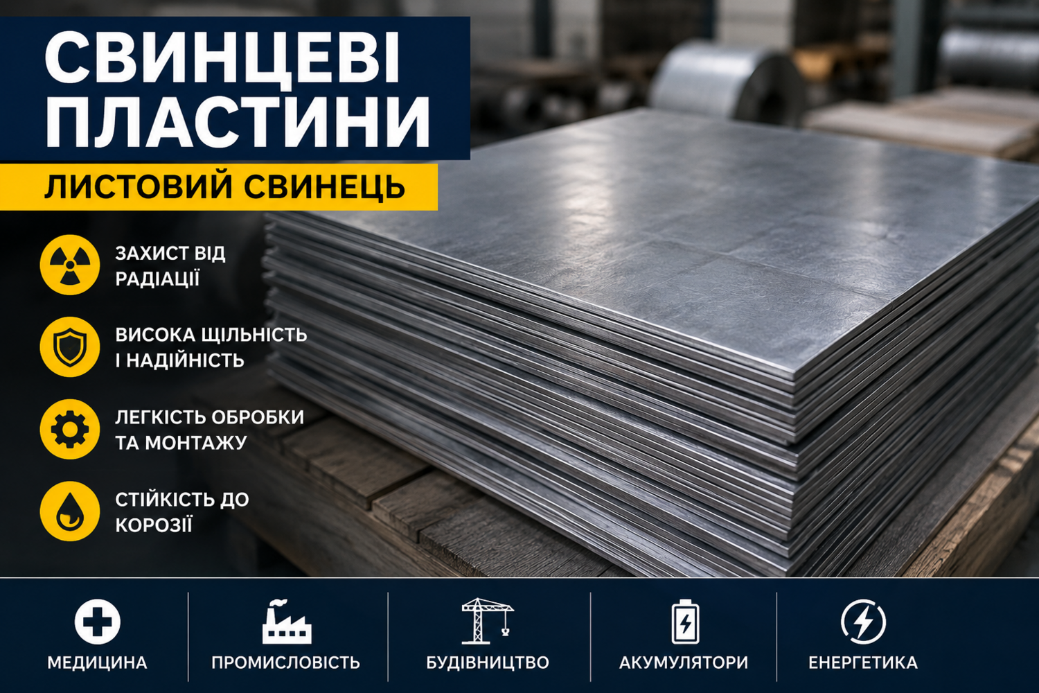 Де придбати свинцеві пластини: властивості, застосування та ...