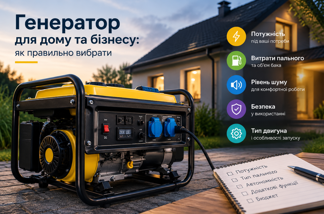Генератор для дому чи підприємства: як знайти оптимальне ріш...