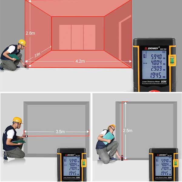 SNDWAY SW-T80 Лазерная рулетка 
